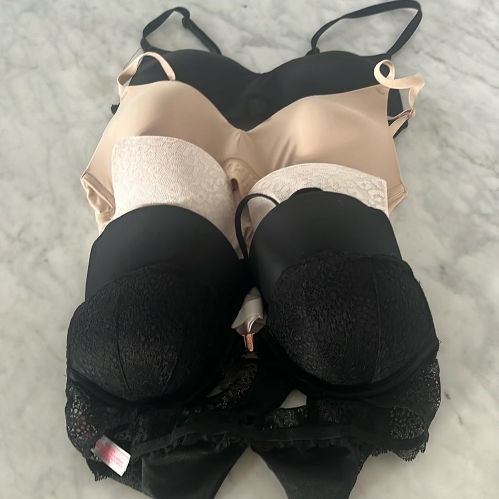Pink Victoria’s Secret  | Lot of 5 PINK Bras. Size 34 B. Great deal!!